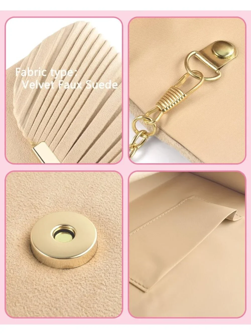 👜Women's Nude Evening Handbags for Formal Wedding Party Prom Shoulder Bags